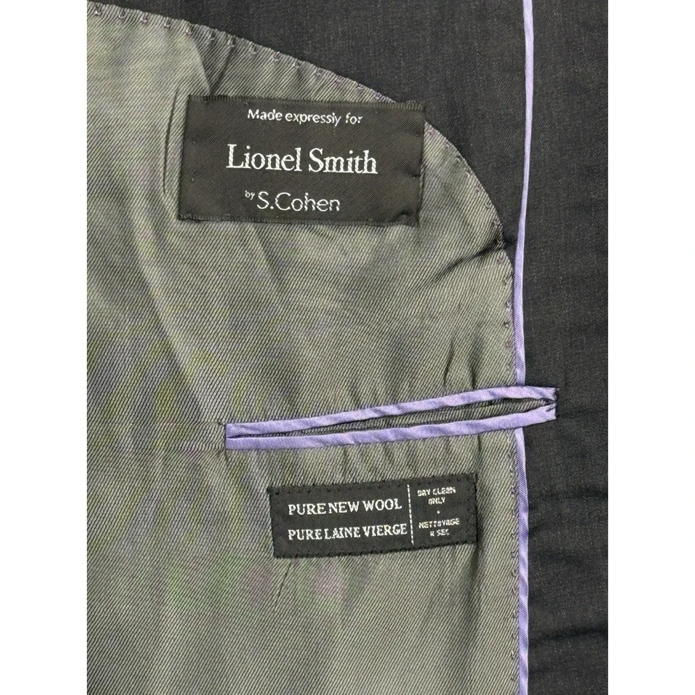 S.Cohen Performance Jacket Men's 44T Sport Coat Blazer‎ Two Button Grey Wool